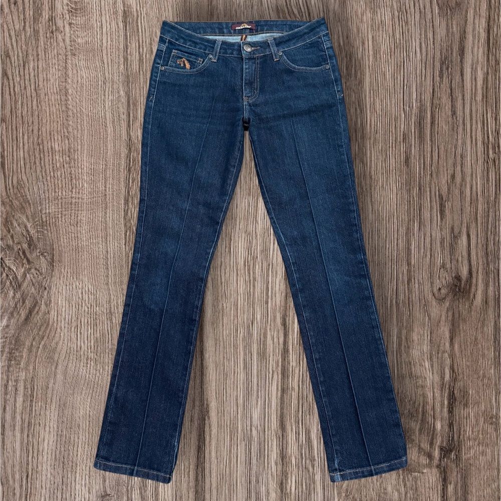 Vintage Jordache Morgan Slim Straight Jeans Y2K Low Rise Dark Wash 28/6